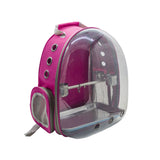 Maxbell Maxbell Travel Bird Parrot Cage Carrier with Stand Perch Cup 8 Colors Rose Red