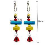 Maxbell Maxbell 2 Pcs Bird Swing Toy for African Grey Parakeet Cockatiel Cage Accessory 5x19cm