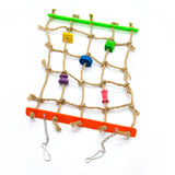 Maxbell Maxbell Acrylic Climbing Net Cage Swing Ladder Toy for Pet Parrot Bird Chew Play