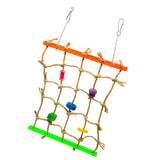 Maxbell Maxbell Acrylic Climbing Net Cage Swing Ladder Toy for Pet Parrot Bird Chew Play