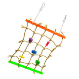 Maxbell Maxbell Acrylic Climbing Net Cage Swing Ladder Toy for Pet Parrot Bird Chew Play