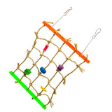 Maxbell Maxbell Acrylic Climbing Net Cage Swing Ladder Toy for Pet Parrot Bird Chew Play