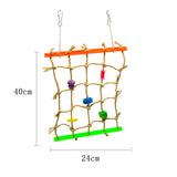 Maxbell Maxbell Acrylic Climbing Net Cage Swing Ladder Toy for Pet Parrot Bird Chew Play