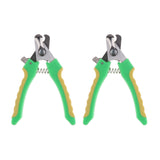 Maxbell 2PCS Pet Dog Cat Alloy Nail Clipper Trimmer for Small Animals Green S
