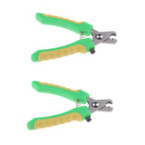 Maxbell 2PCS Pet Dog Cat Alloy Nail Clipper Trimmer for Small Animals Green S