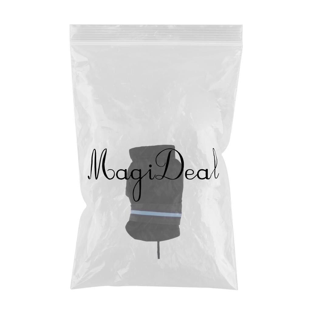 Maxbell Maxbell Pet Dog Waterproof Clothes with LED Luminous Strip Reflective Coat Black S