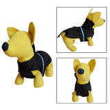 Maxbell Maxbell Pet Dog Waterproof Clothes with LED Luminous Strip Reflective Coat Black S