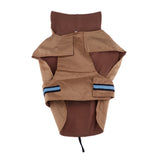 Maxbell Maxbell Pet Dog Waterproof Clothes with LED Luminous Strip Reflective Coat Coffee XL