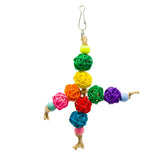 4 Pack Parrot Bird Cage Hanging Swing Parrot Chewing Climbing Playing Toy