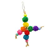 4 Pack Parrot Bird Cage Hanging Swing Parrot Chewing Climbing Playing Toy