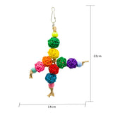 4 Pack Parrot Bird Cage Hanging Swing Parrot Chewing Climbing Playing Toy
