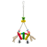 4 Pack Parrot Bird Cage Hanging Swing Parrot Chewing Climbing Playing Toy