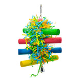 Maxbell Maxbell Parrot Toy Natural Colorful Knot Block Rainbow Chewing Hanging Toy Type 4