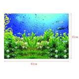 Maxbell Maxbell Aquarium Background Sticker Fish Tank Wall Decoration Painting Colorful S