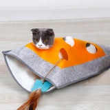 Maxbell Maxbell Cat Activity Play Mat Fun Interactive Playing Training Scratching Bed Mat