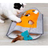 Maxbell Maxbell Cat Activity Play Mat Fun Interactive Playing Training Scratching Bed Mat