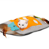 Maxbell Maxbell Cat Activity Play Mat Fun Interactive Playing Training Scratching Bed Mat