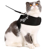 Maxbell Dog Cat Universal Harness with Leash Set Escape Proof Cat Harnesses black