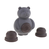 Maxbell Maxbell 1 Pc Pet Dogs Puppies Chewing Little Bear Toy with Silicone Biscuits Gray