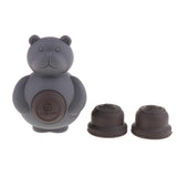 Maxbell Maxbell 1 Pc Pet Dogs Puppies Chewing Little Bear Toy with Silicone Biscuits Gray