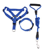 Maxbell Maxbell Pet leash with chest strap collar three-piece Dark Blue S