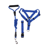 Maxbell Maxbell Pet leash with chest strap collar three-piece Dark Blue S