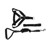 Maxbell Maxbell Pet leash with chest strap collar three-piece Black L