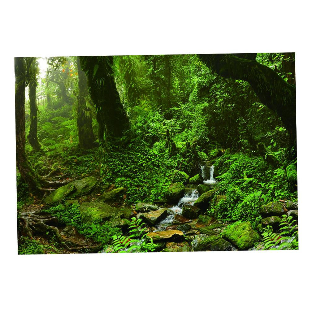 Maxbell Maxbell Aquarium Background 3D Background Poster Fish Tank Wall Decorations Sticker 122x61cm