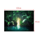 Maxbell Maxbell 3D HD Print Single Adhesive Picture Backdrop for Fish Tank Aquarium 122x61cm