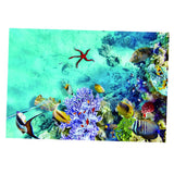Maxbell Maxbell Aquarium Background Fish Tank Wallpaper Sticker Background Decor 76x46cm