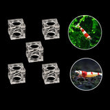 Maxbell Maxbell 6 Pcs Acrylic Shrimp House Small Fish Shrimp Breeding Hiding Playing Shelter