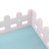 Maxbell Maxbell 1 Pc Small Pet Hamster Hedgehog Parrot Wooden Ladder Platform Fence Blue B
