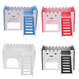 Maxbell Maxbell Cute Design Mini Small Animal Castle House Hamster Live Play House Dark Blue