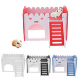 Maxbell Maxbell Cute Design Mini Small Animal Castle House Hamster Live Play House Dark Blue