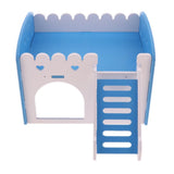 Maxbell Maxbell Cute Design Mini Small Animal Castle House Hamster Live Play House Dark Blue