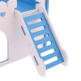 Maxbell Maxbell Cute Design Mini Small Animal Castle House Hamster Live Play House Dark Blue