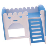 Maxbell Maxbell Cute Design Mini Small Animal Castle House Hamster Live Play House Dark Blue