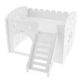 Maxbell Maxbell Cute Design Mini Small Animal Castle House Hamster Live Play House White
