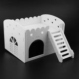 Maxbell Maxbell Cute Design Mini Small Animal Castle House Hamster Live Play House White