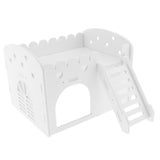 Maxbell Maxbell Cute Design Mini Small Animal Castle House Hamster Live Play House White