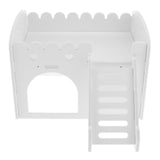 Maxbell Maxbell Cute Design Mini Small Animal Castle House Hamster Live Play House White
