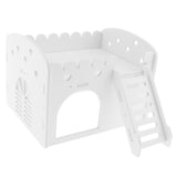 Maxbell Maxbell Cute Design Mini Small Animal Castle House Hamster Live Play House White
