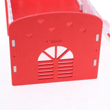 Maxbell Maxbell Cute Design Mini Small Animal Castle House Hamster Live Play House Red