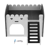 Maxbell Maxbell Cute Design Mini Small Animal Castle House Hamster Live Play House Black