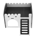 Maxbell Maxbell Cute Design Mini Small Animal Castle House Hamster Live Play House Black