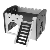 Maxbell Maxbell Cute Design Mini Small Animal Castle House Hamster Live Play House Black