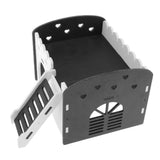 Maxbell Maxbell Cute Design Mini Small Animal Castle House Hamster Live Play House Black