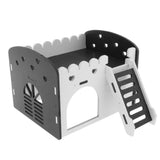 Maxbell Maxbell Cute Design Mini Small Animal Castle House Hamster Live Play House Black