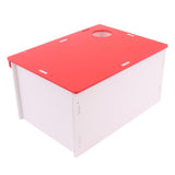 Maxbell Maxbell 1 Pc Hamster Chinchilla Rat Mouse Wooden Houses Small Animal Hideouts Red
