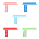 Maxbell Maxbell Wooden Platform and Ladder Set for Chinchilla Hamster Climbing blue